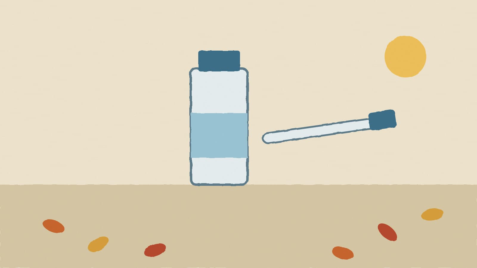 Flu vaccine and autumn leaves - illustration, Jake Team LLC