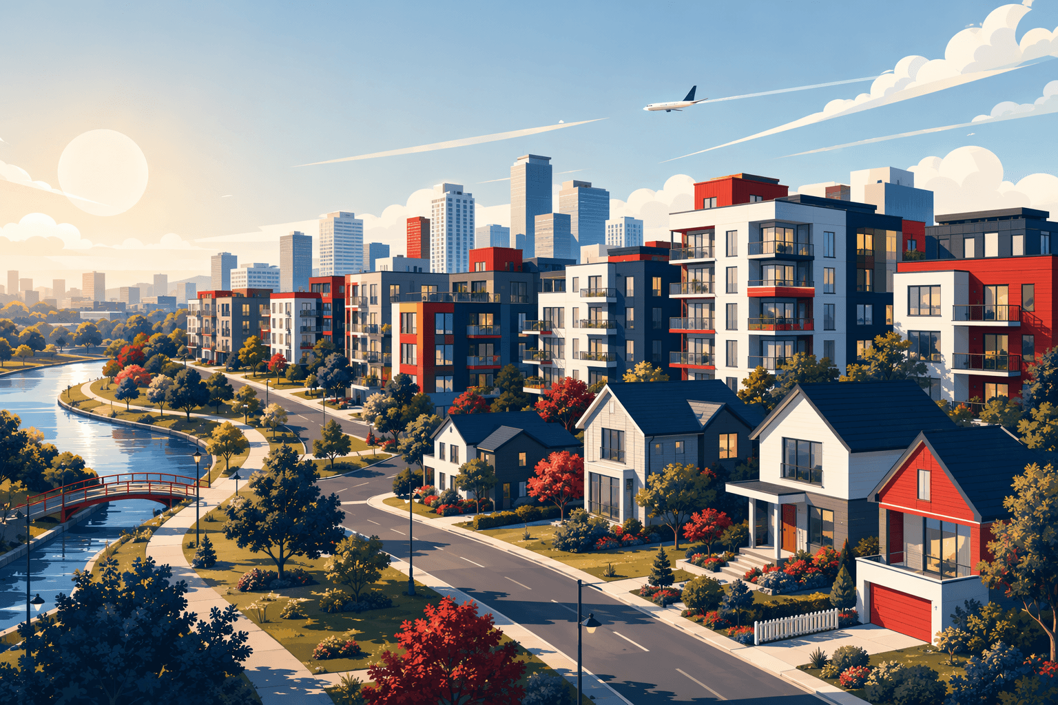 Housing development - illustration, Jake Team LLC