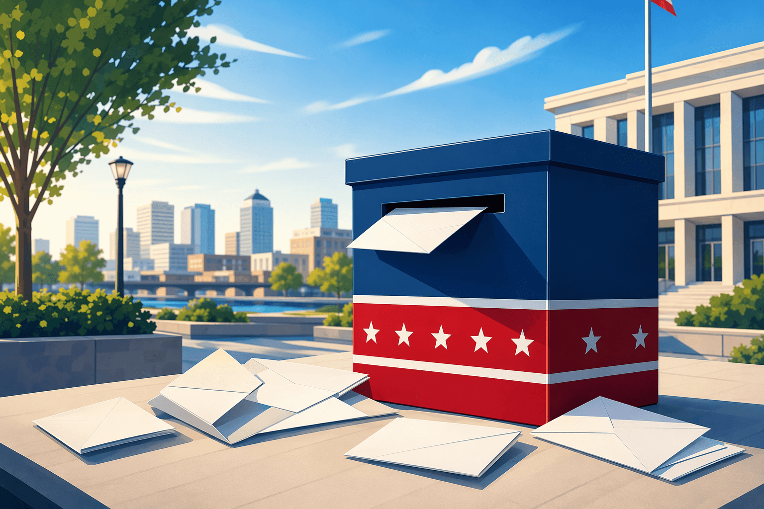 Ballot box - illustration, Jake Team LLC