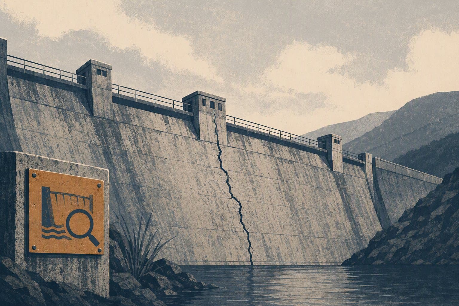 Dam Safety Audit - illustration, Jake Team LLC