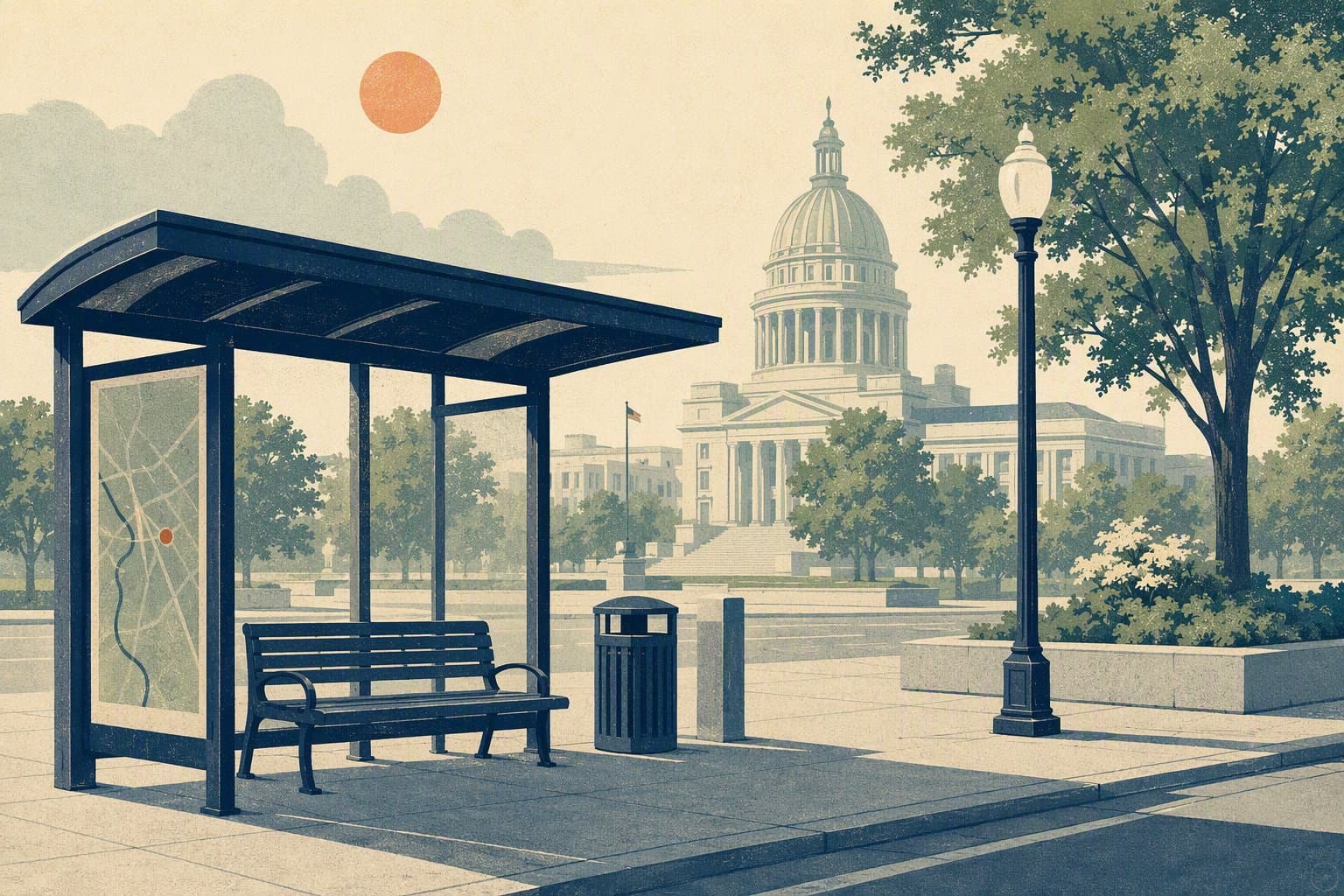 civic transit pilot - illustration, Jake Team LLC