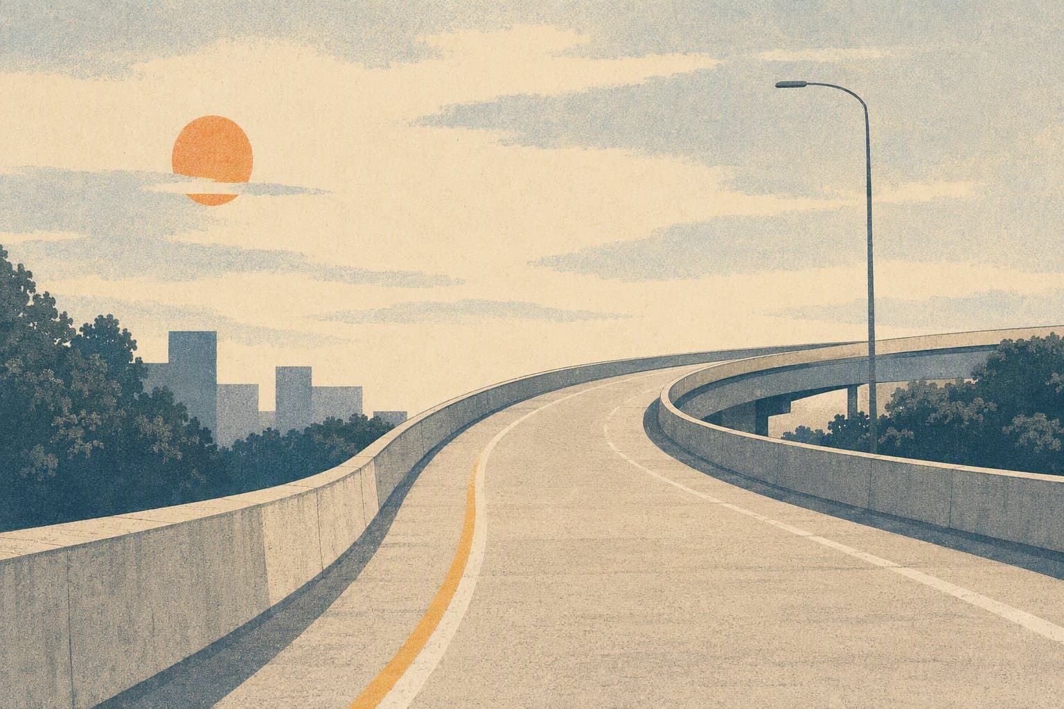Highway on-ramp - illustration, Jake Team LLC