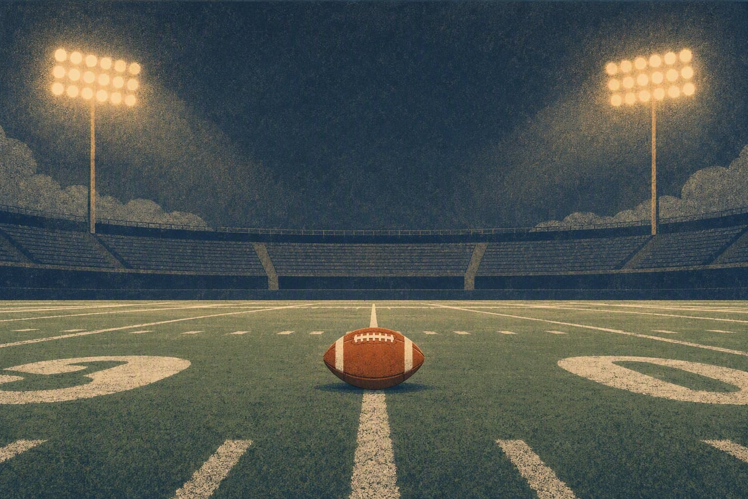 Friday Night Football - illustration, Jake Team LLC