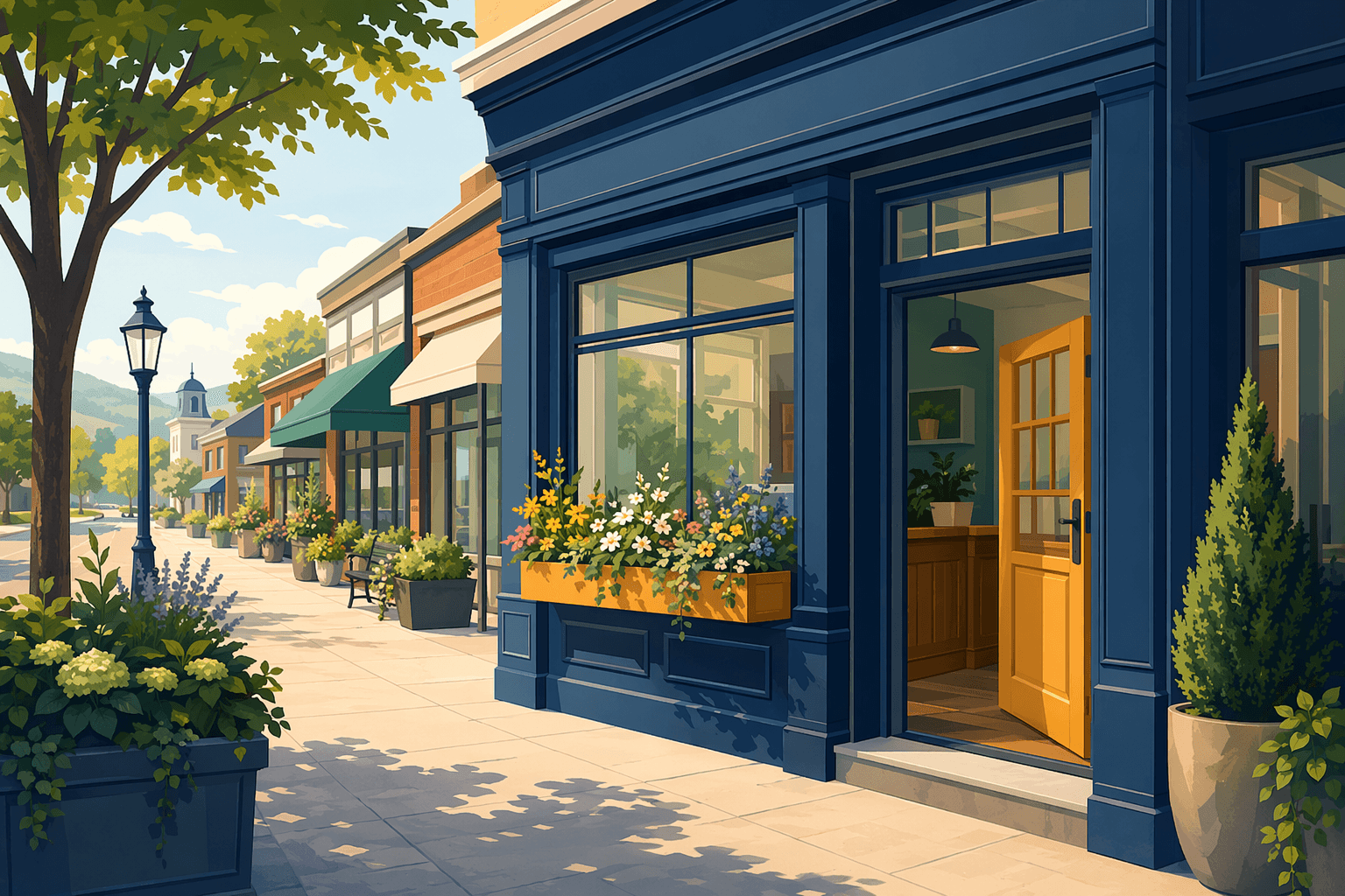 New cafe opening - illustration, Jake Team LLC