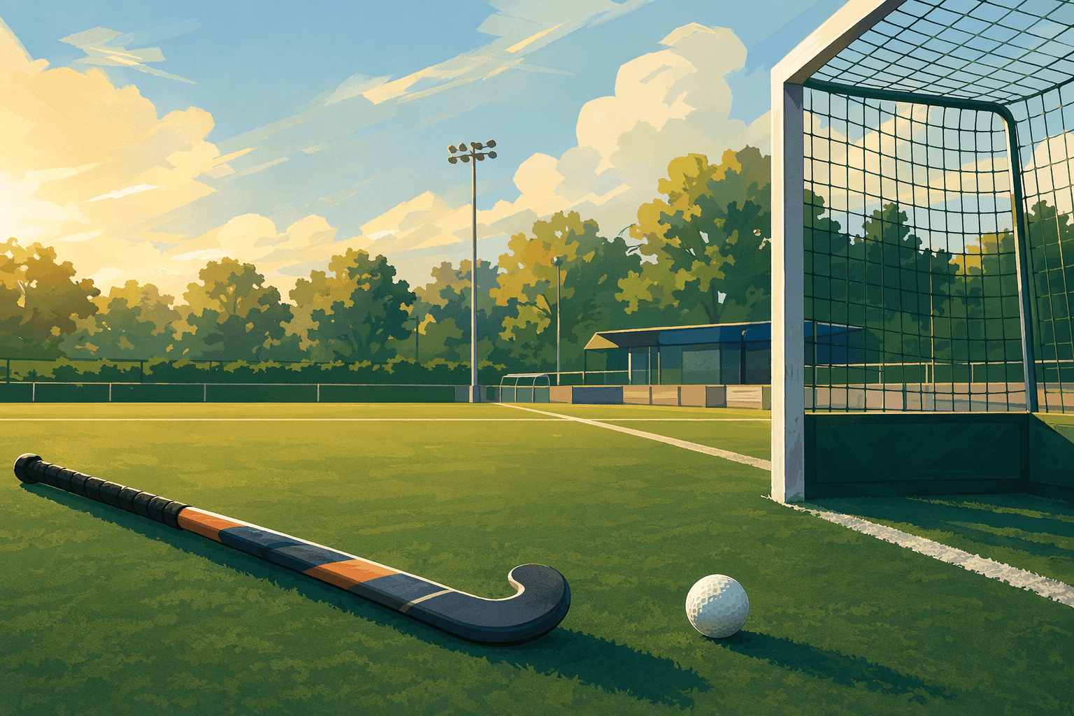 Field Hockey Match - illustration, Jake Team LLC