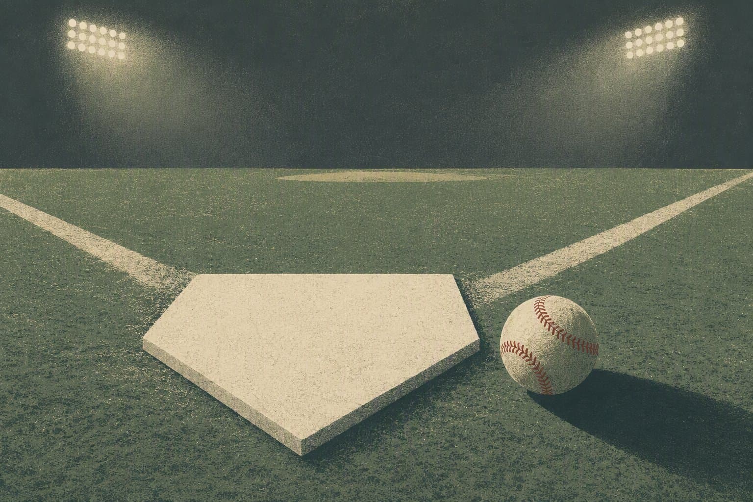 late inning baseball - illustration, Jake Team LLC