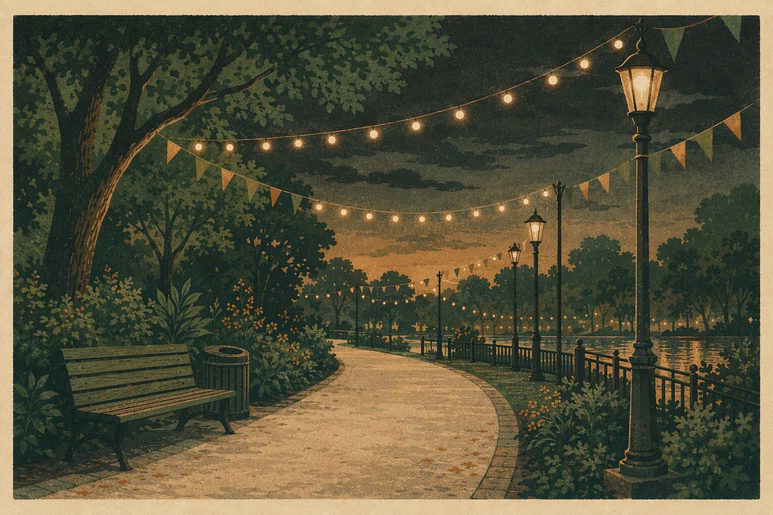 concert evening - illustration, Jake Team LLC