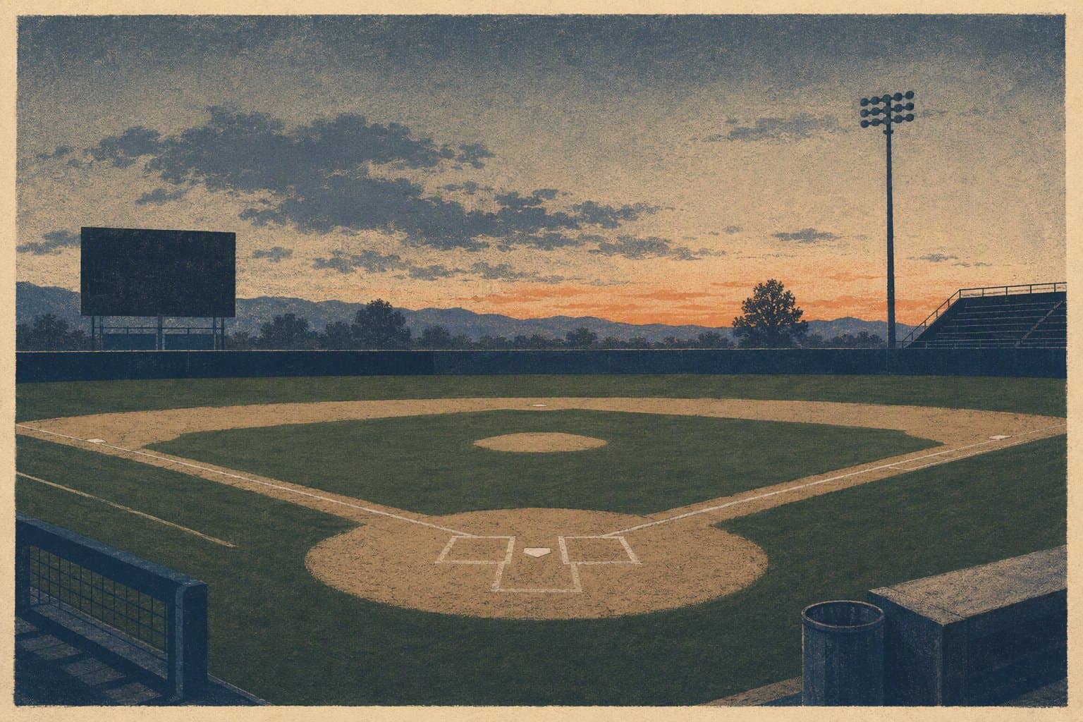 empty stadium - illustration, Jake Team LLC