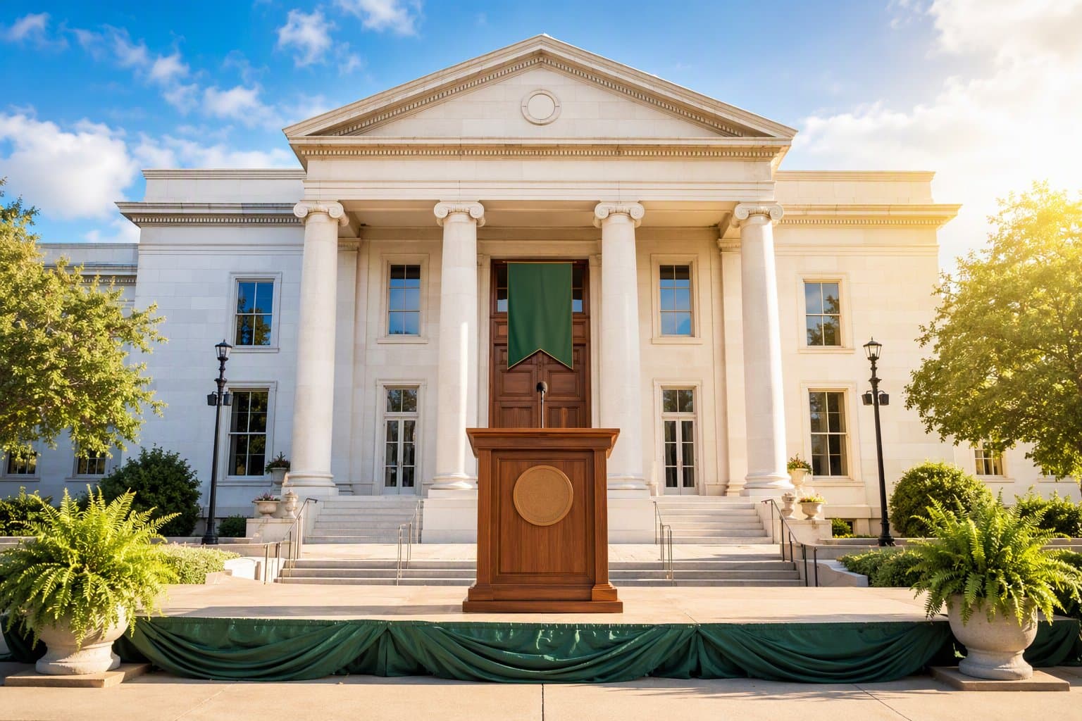 Saratoga City Hall - illustration, Jake Team LLC