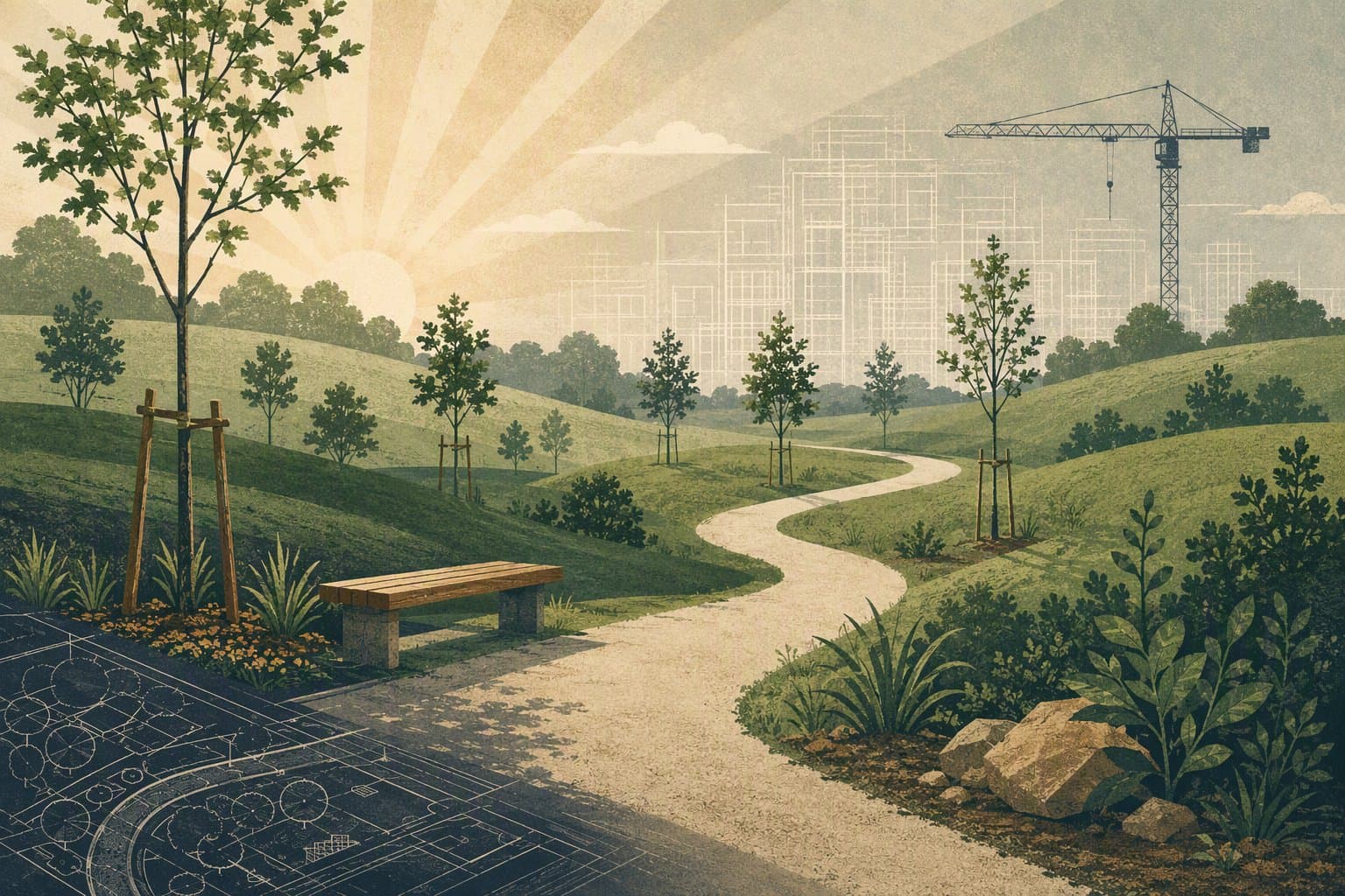 Park Development - illustration, Jake Team LLC