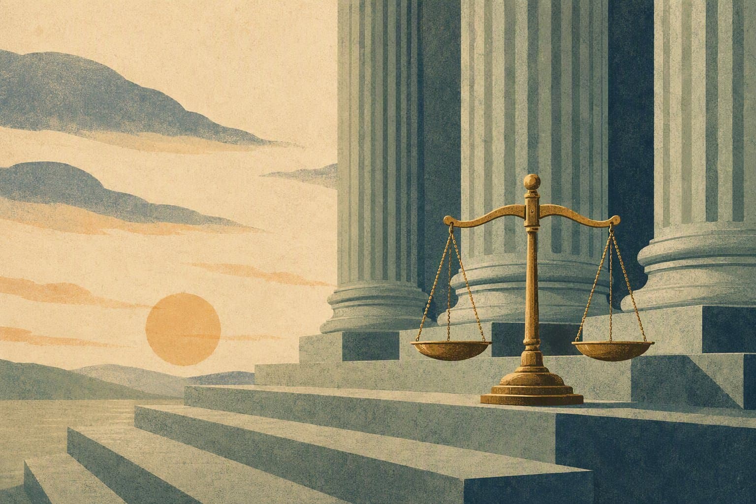 Justice Review - illustration, Jake Team LLC