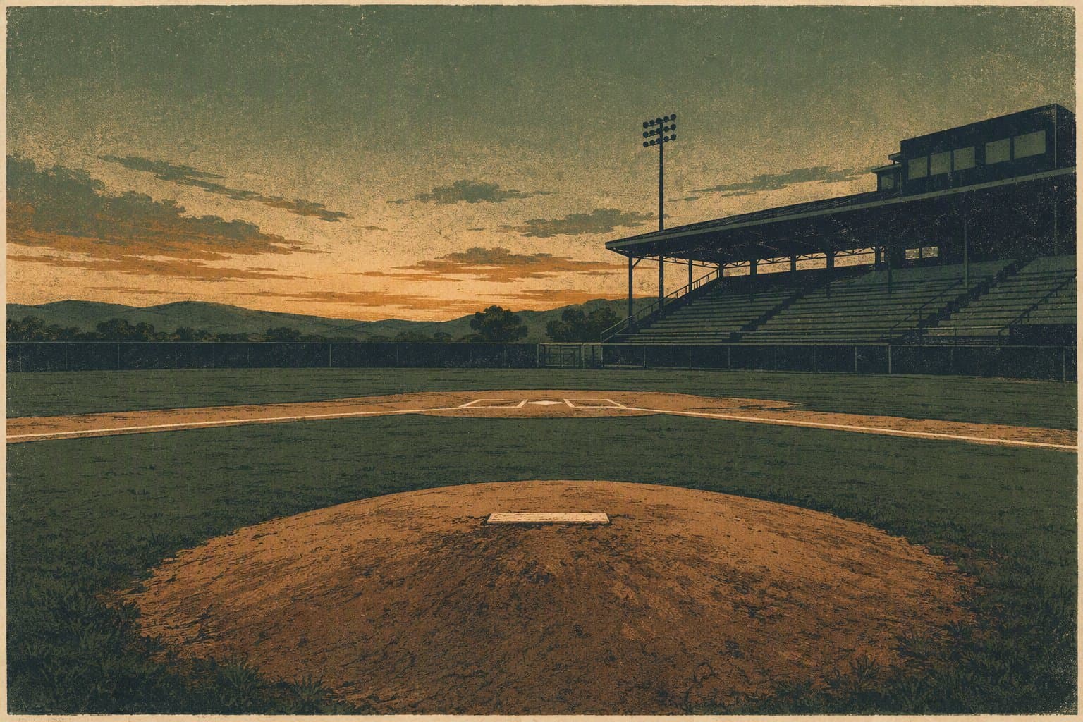 Road Baseball Game - illustration, Jake Team LLC