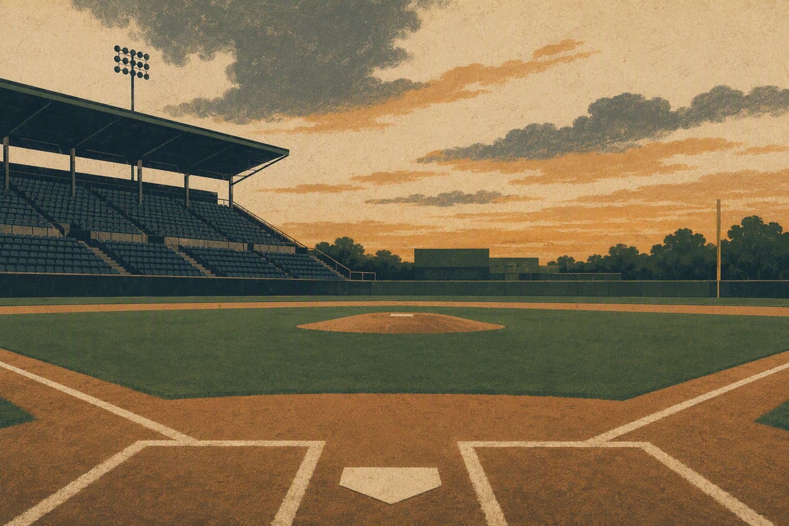 Baseball field perspective - illustration, Jake Team LLC