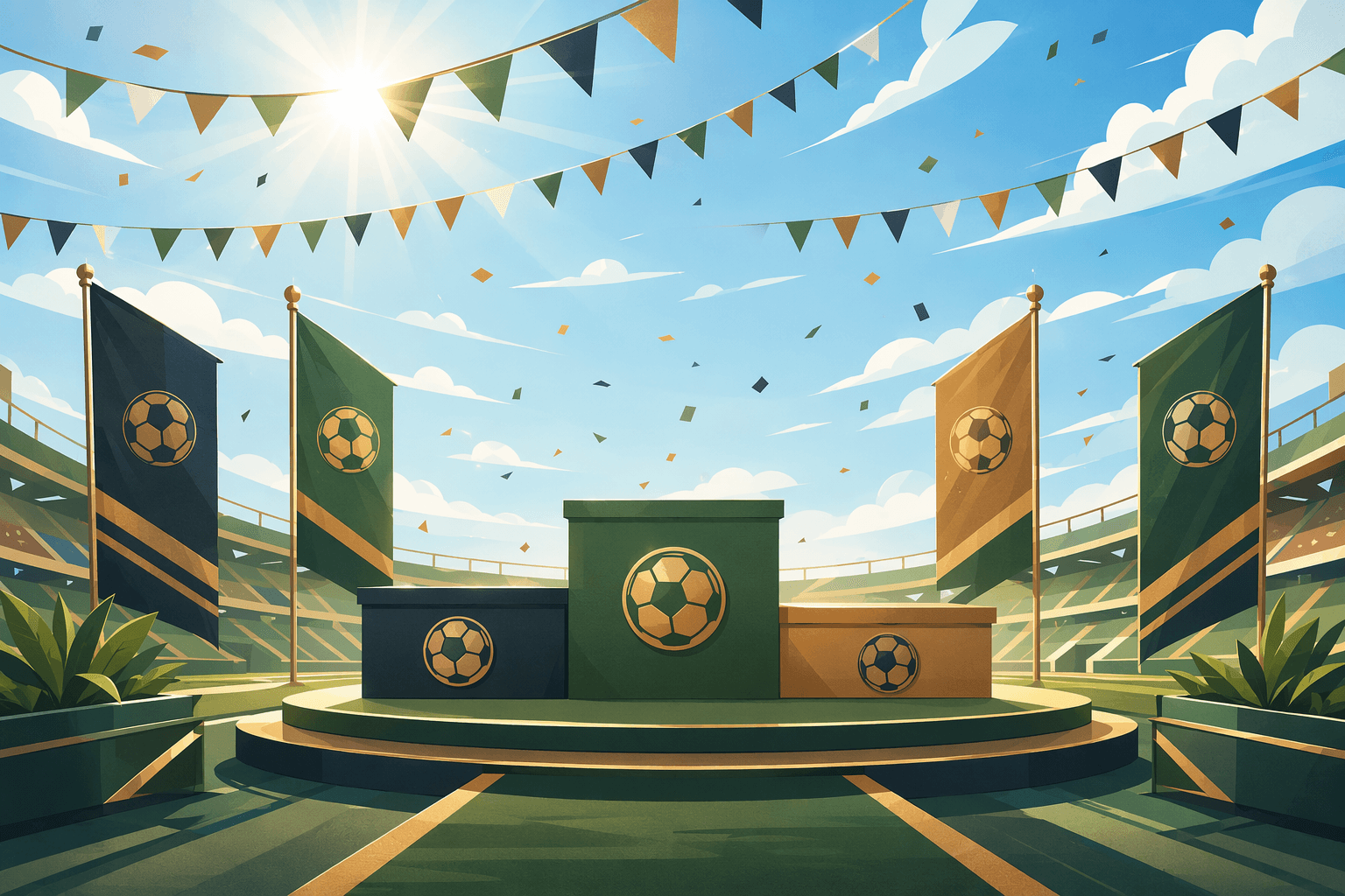 Victory and Celebration - illustration, Jake Team LLC