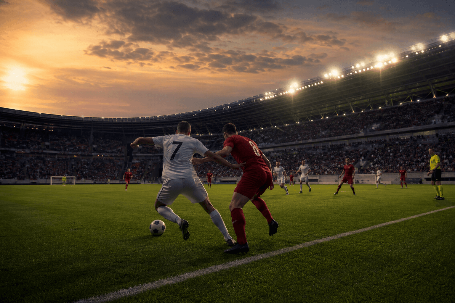 Soccer Match Tension - illustration, Jake Team LLC