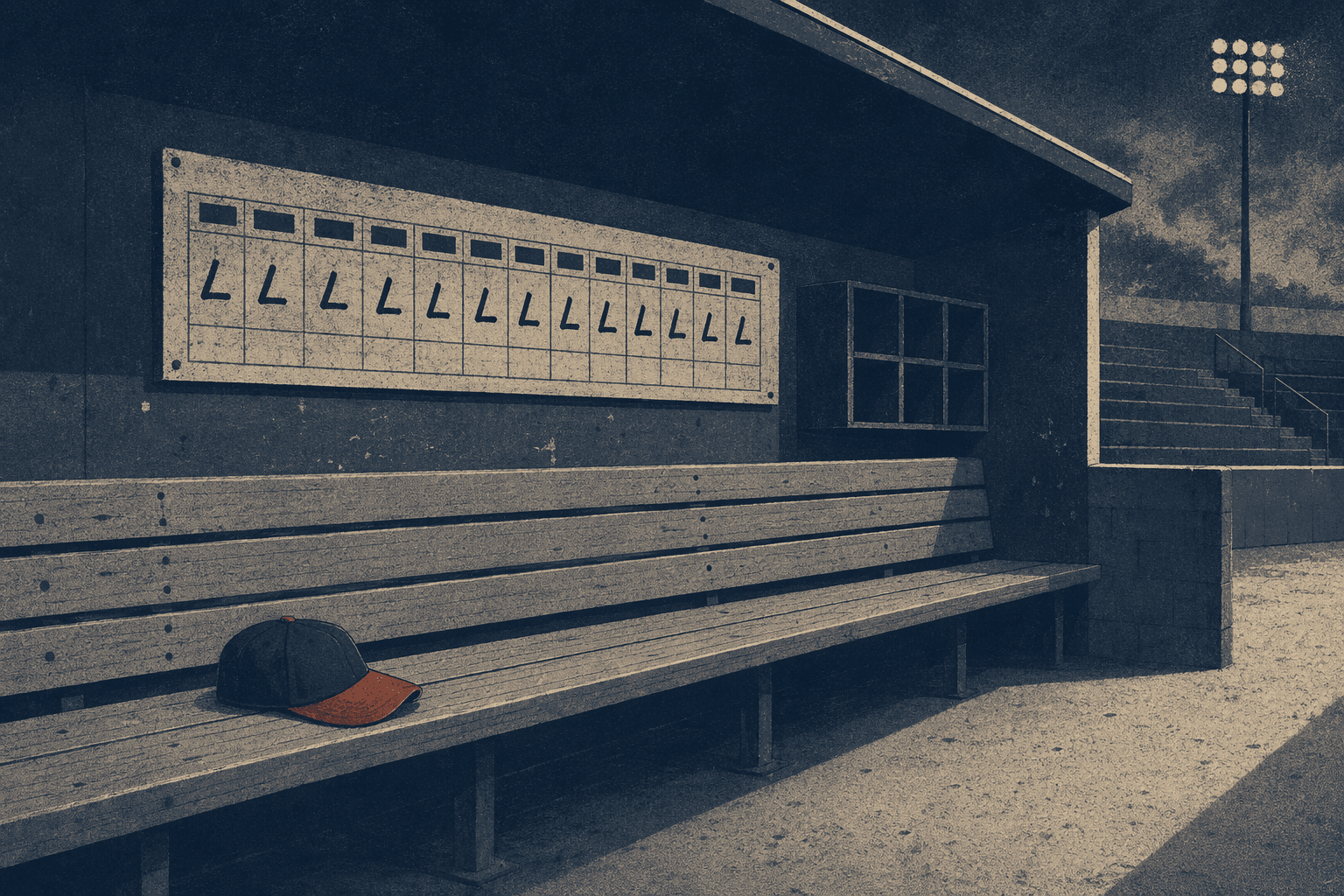 baseball losing streak - illustration, Jake Team LLC