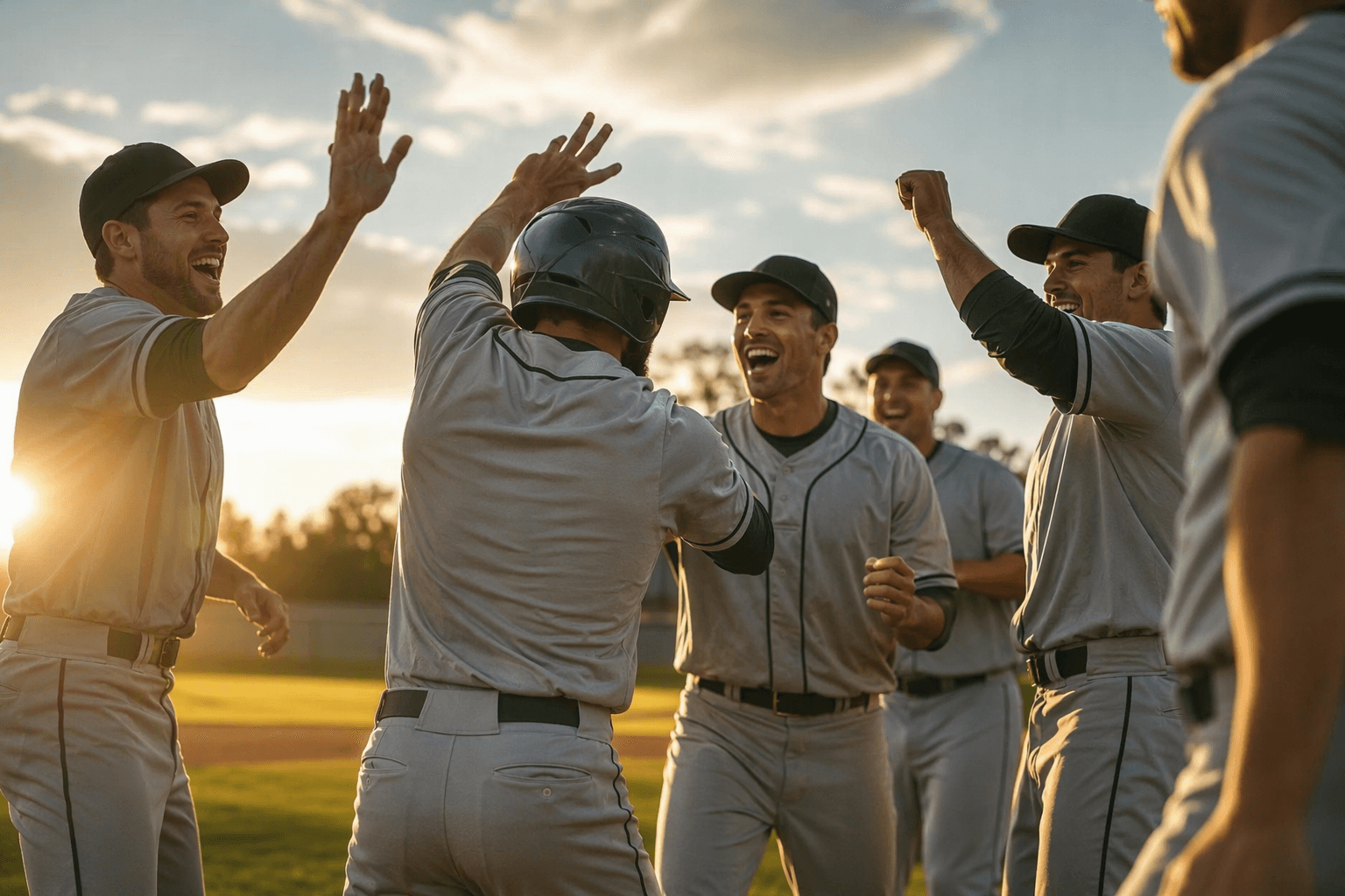 Baseball victory rally - illustration, Jake Team LLC