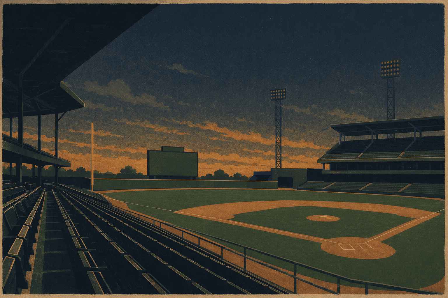 baseball stadium - illustration, Jake Team LLC