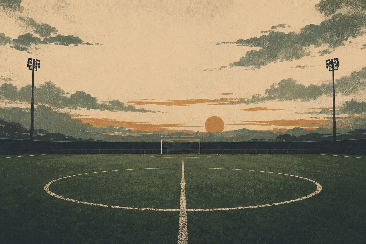 empty stadium pitch - illustration, Jake Team LLC