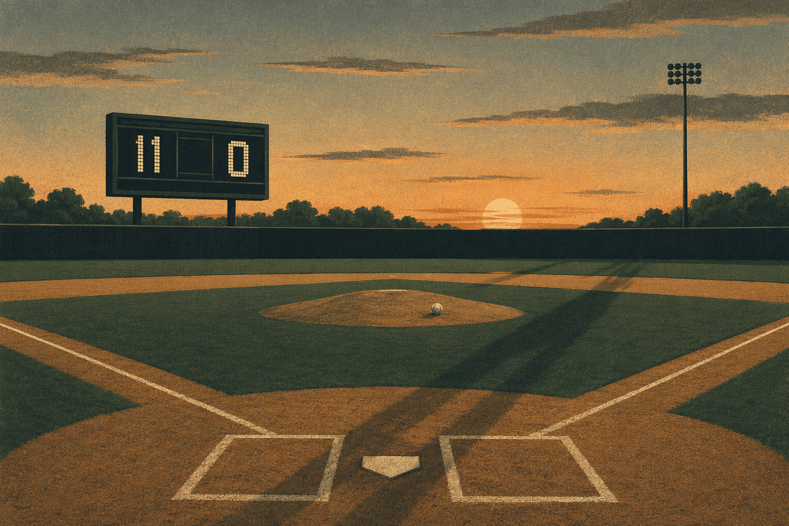 Baseball Shutout - illustration, Jake Team LLC