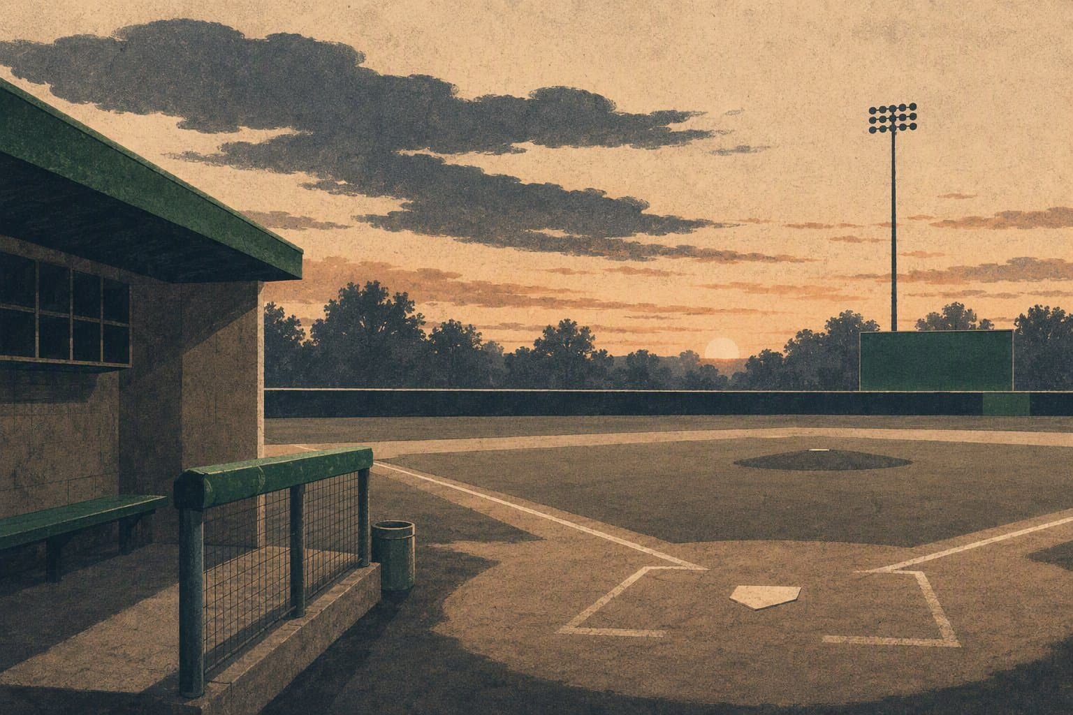 baseball stadium - illustration, Jake Team LLC