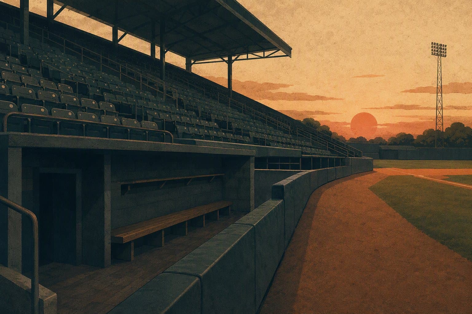 Empty Stadium Seats - illustration, Jake Team LLC