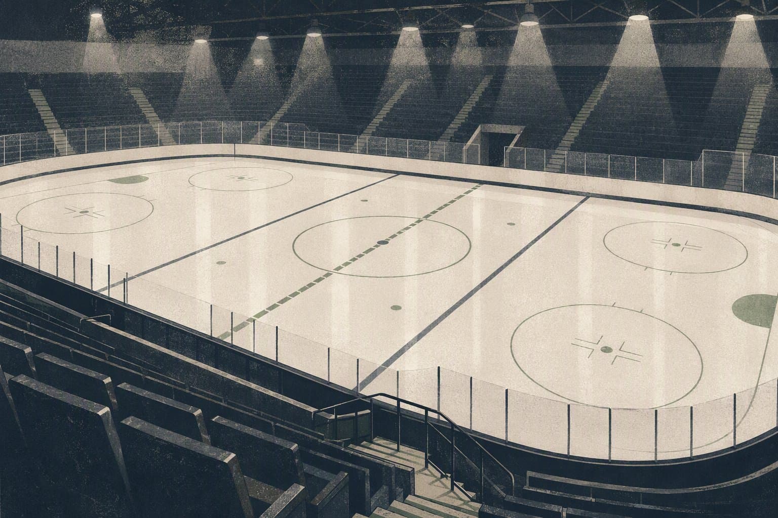 Empty arena ice - illustration, Jake Team LLC