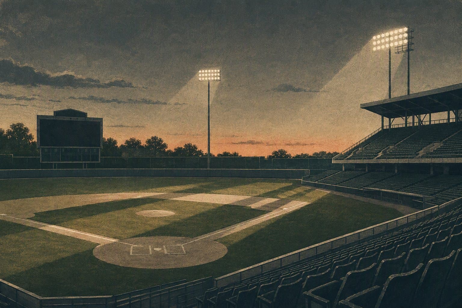 postgame stadium - illustration, Jake Team LLC