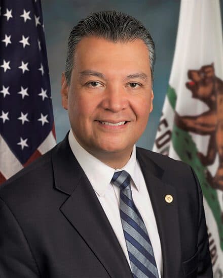 Official congressional portrait of Alex Padilla (public domain)