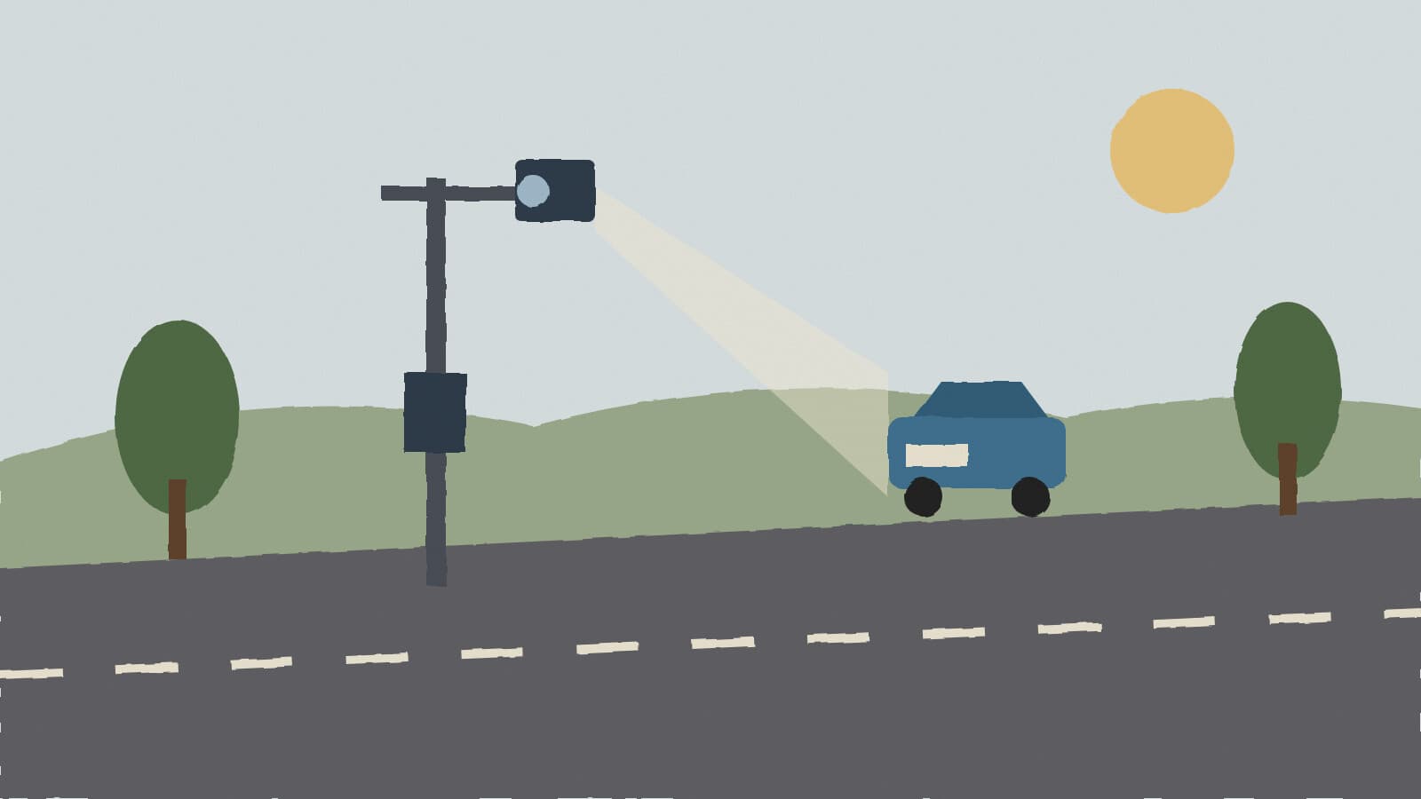 Roadside camera on a pole - illustration, Jake Team LLC