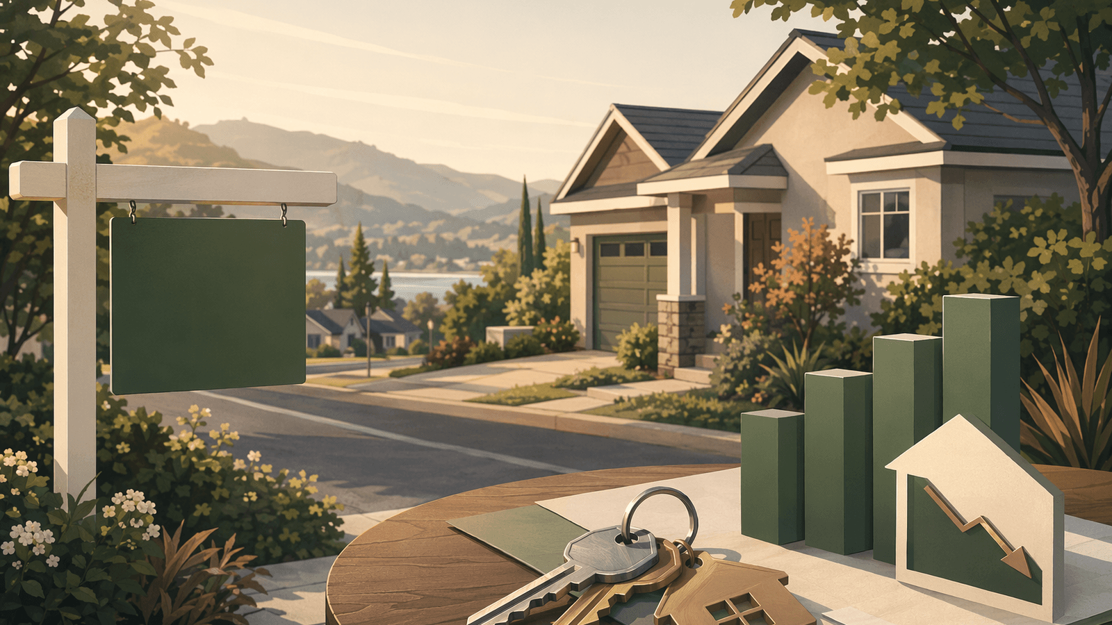 Saratoga housing market. Illustration: Jake Team LLC