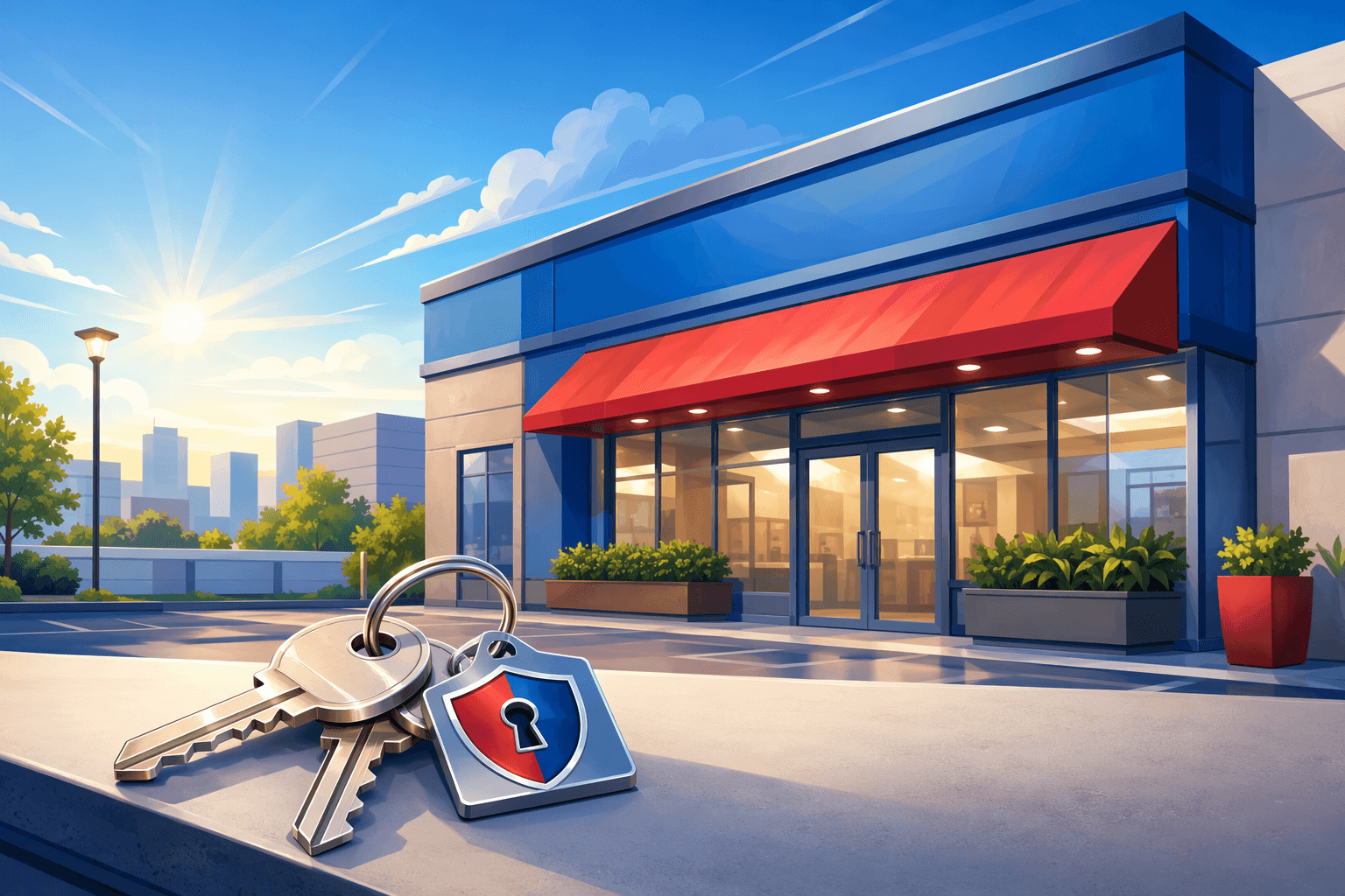Retail security - illustration, Jake Team LLC