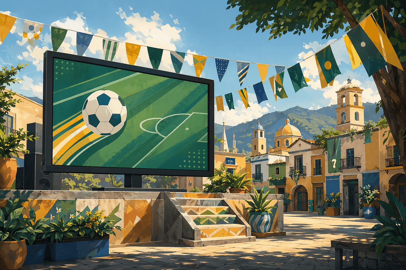 World Cup Viewing - illustration, Jake Team LLC