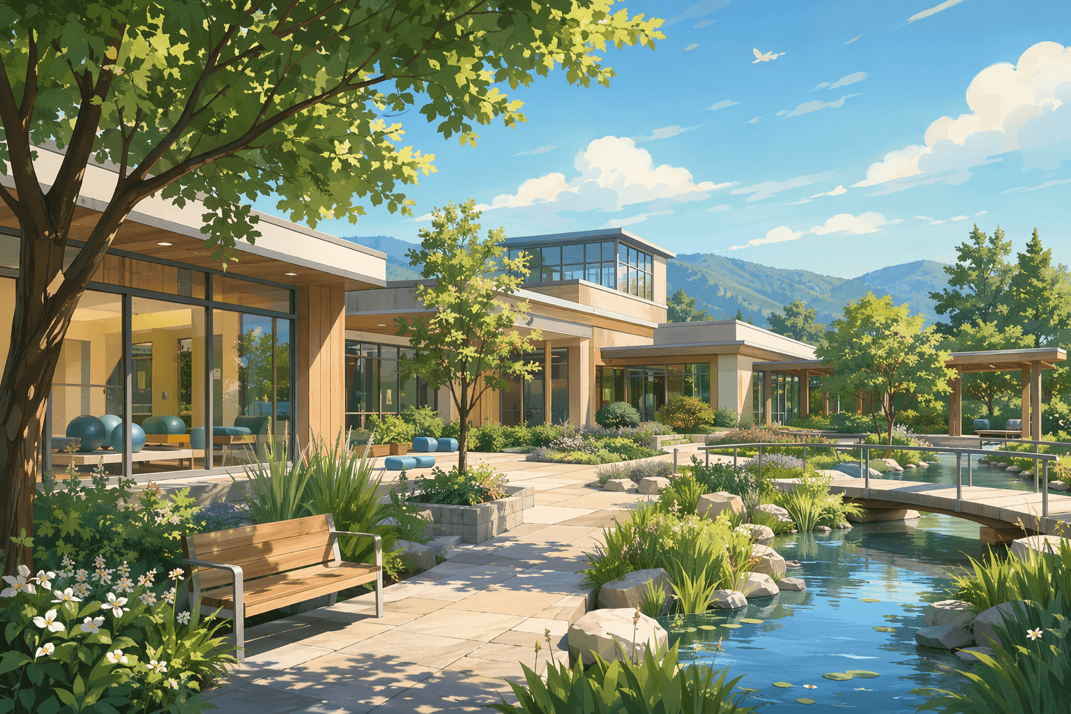 Rehabilitation Center - illustration, Jake Team LLC