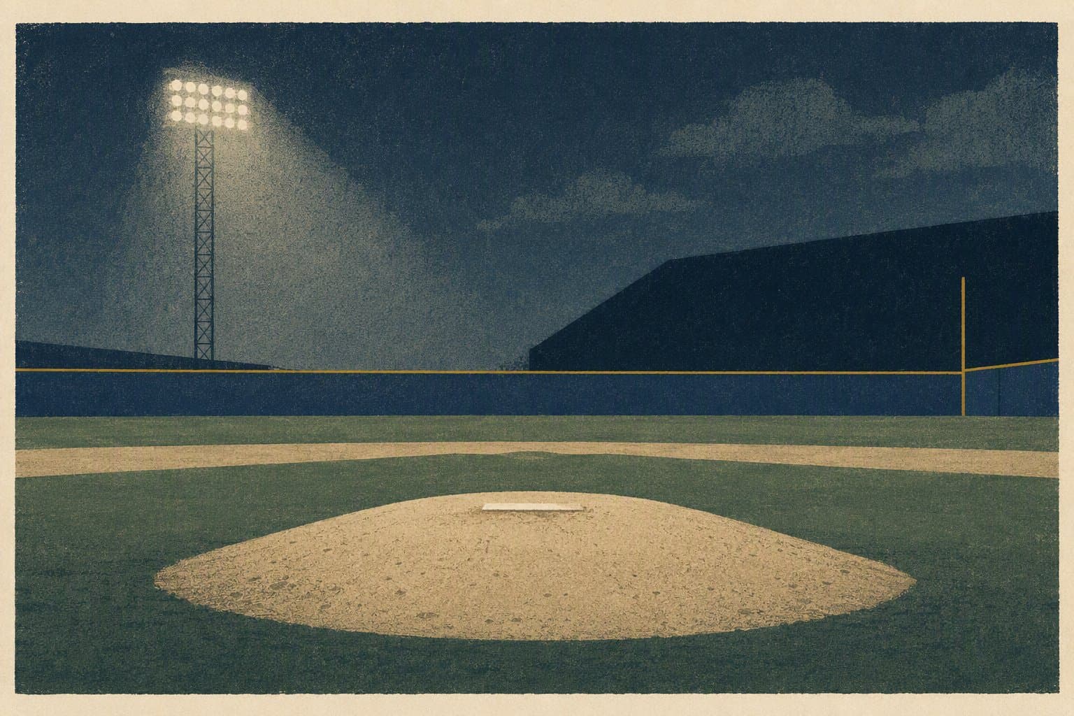 baseball mound - illustration, Jake Team LLC