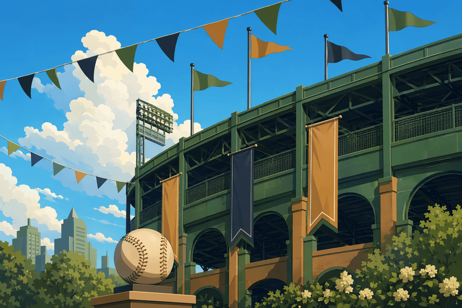 baseball rivalry - illustration, Jake Team LLC