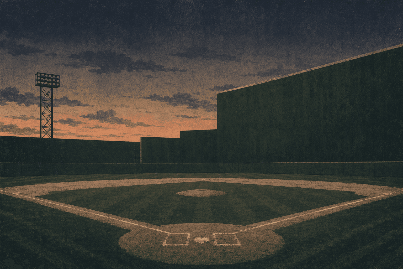 baseball stadium night - illustration, Jake Team LLC