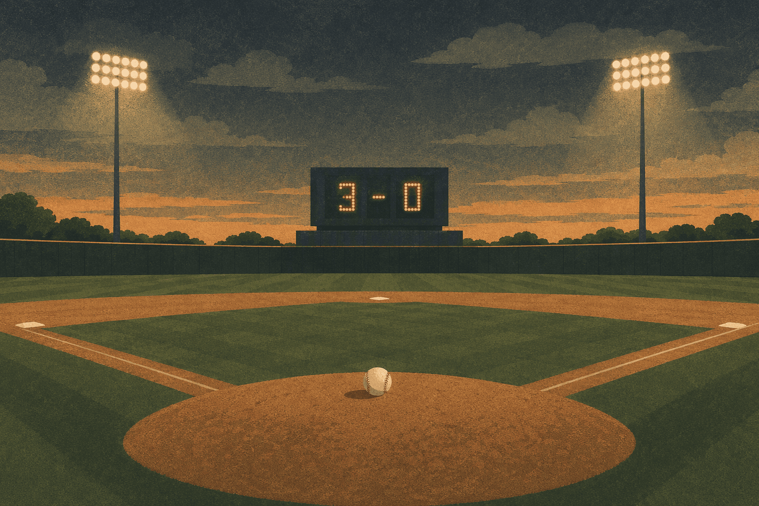 Baseball Shutout - illustration, Jake Team LLC