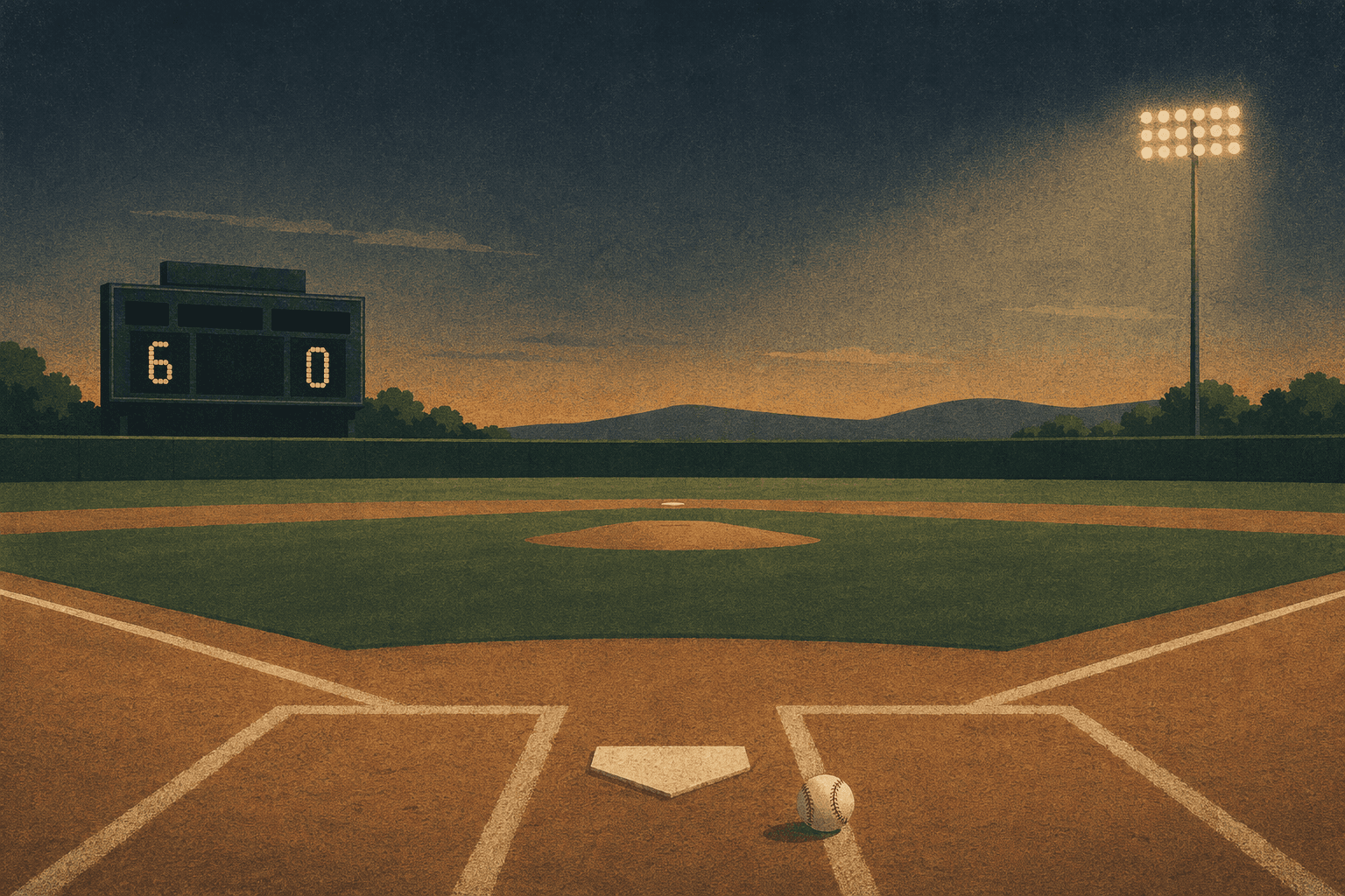 Baseball Shutout - illustration, Jake Team LLC